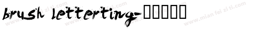 brush letterting字体转换
